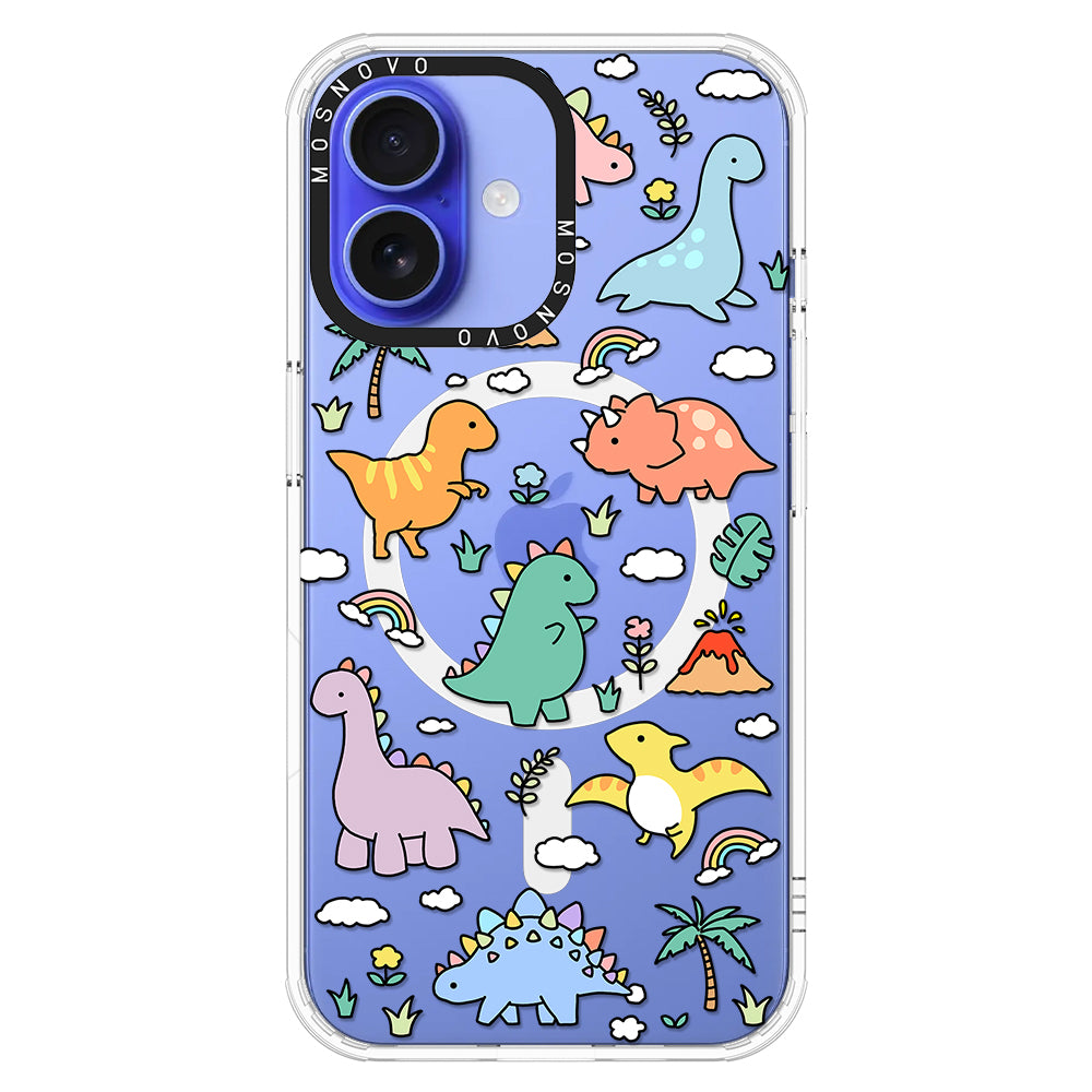 Cute Dinosaur World Phone Case - iPhone 16 Plus Case - MOSNOVO