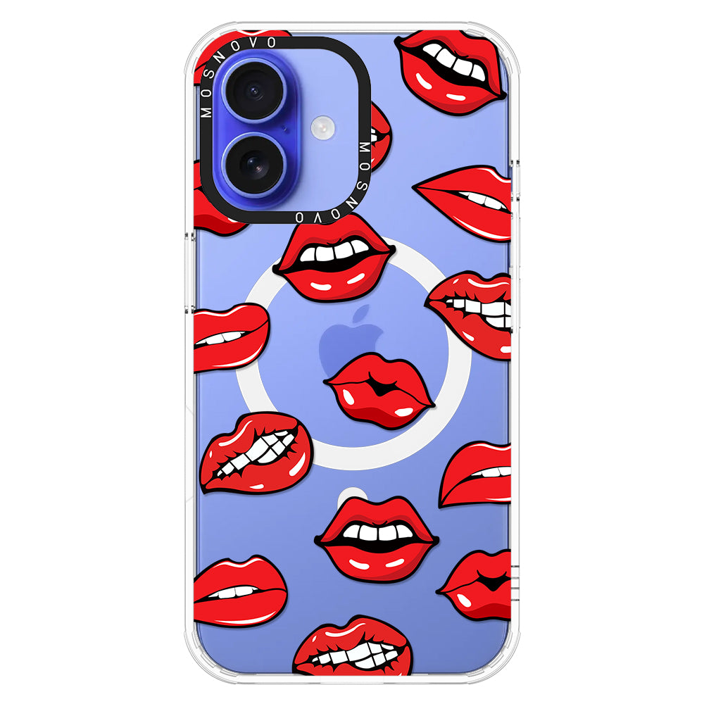 Hot Lips Phone Case - iPhone 16 Plus Case - MOSNOVO