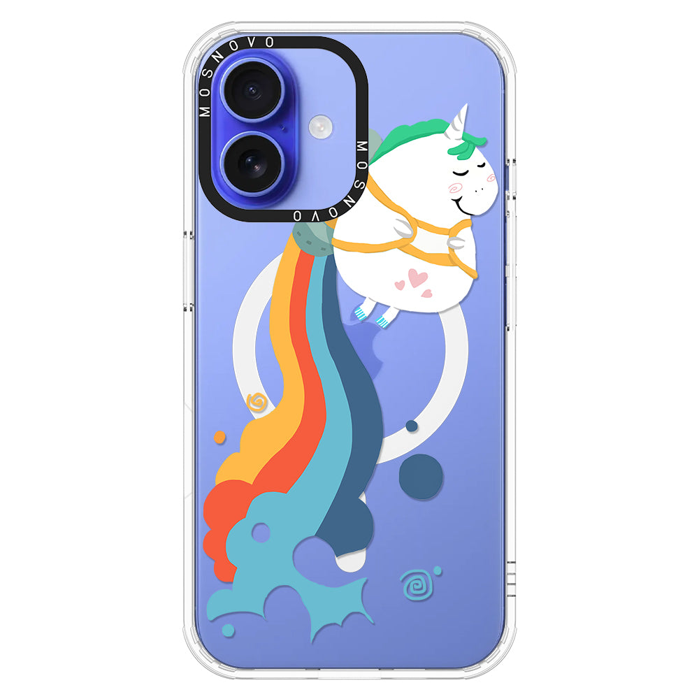 Cute Rainbow Unicorn Phone Case - iPhone 16 Plus Case - MOSNOVO