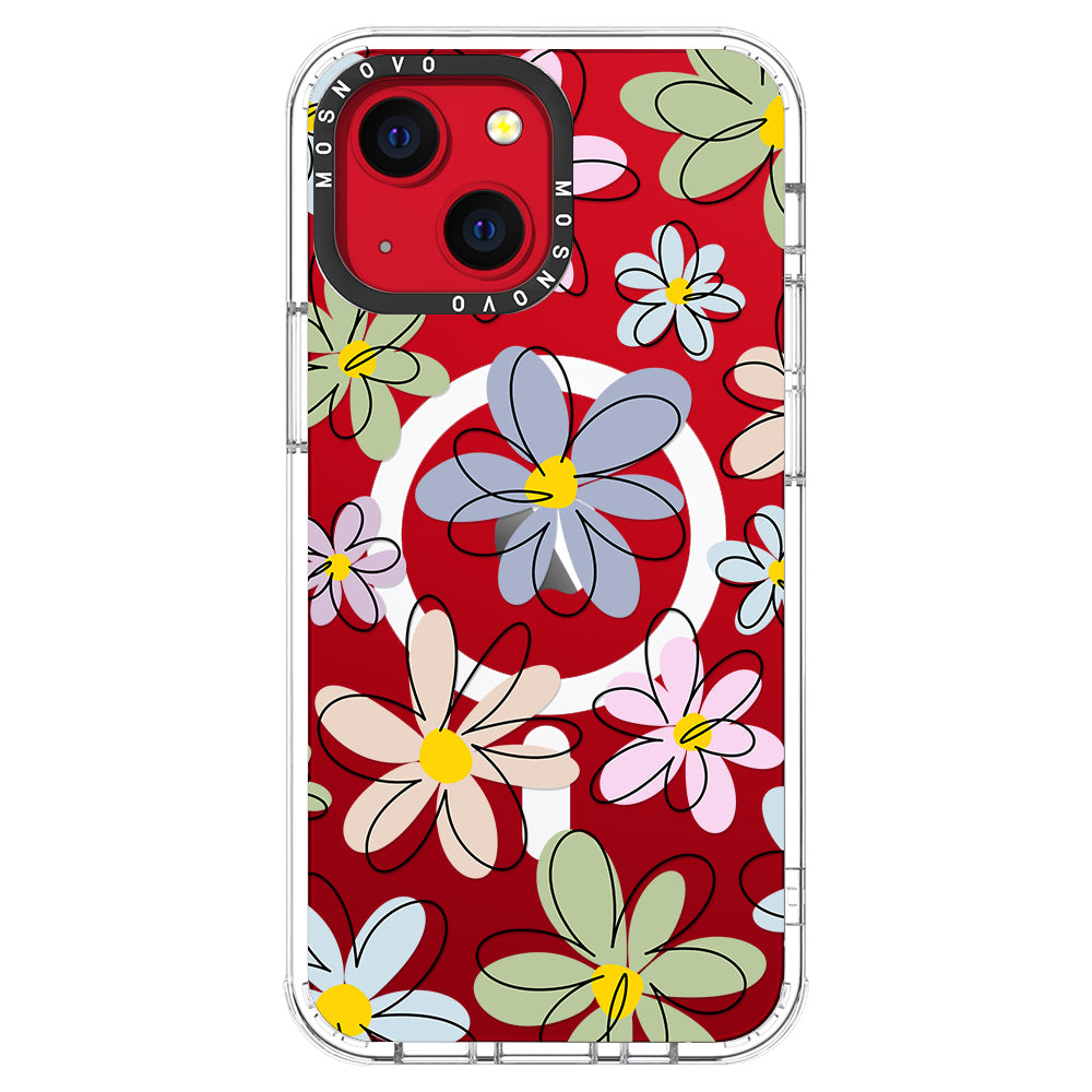 Linear Blooms Phone Case - iPhone 13 Case