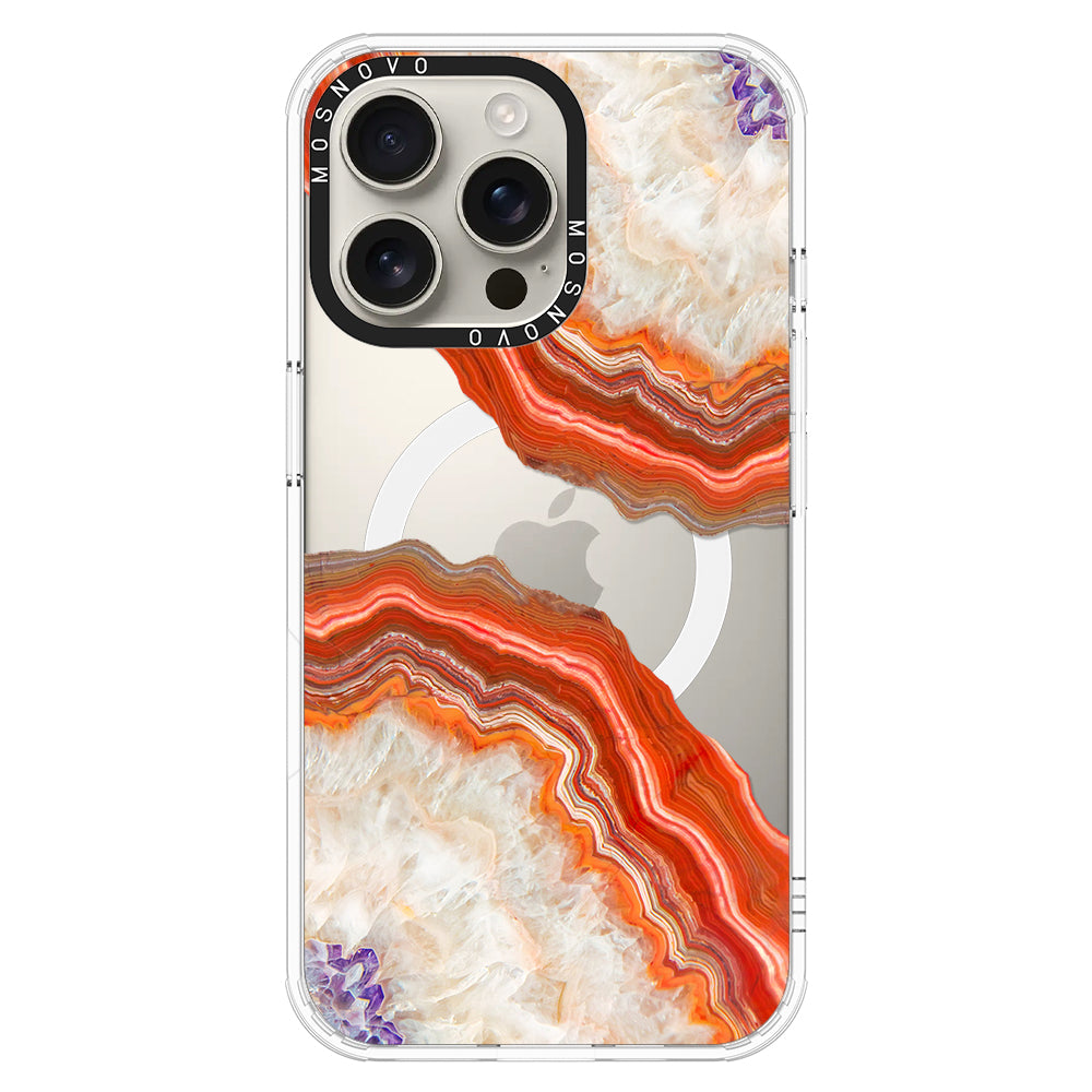 Agate Red Phone Case - iPhone 16 Pro Max Case - MOSNOVO