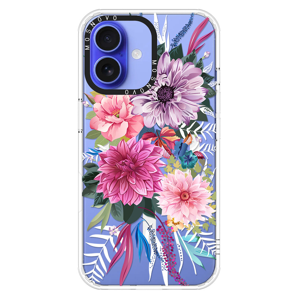 Dahlia Bloom Phone Case - iPhone 16 Plus Case - MOSNOVO