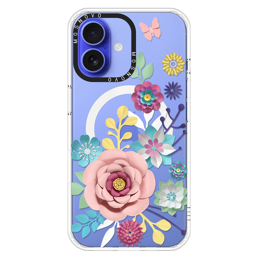 3D Floral Phone Case - iPhone 16 Case - MOSNOVO