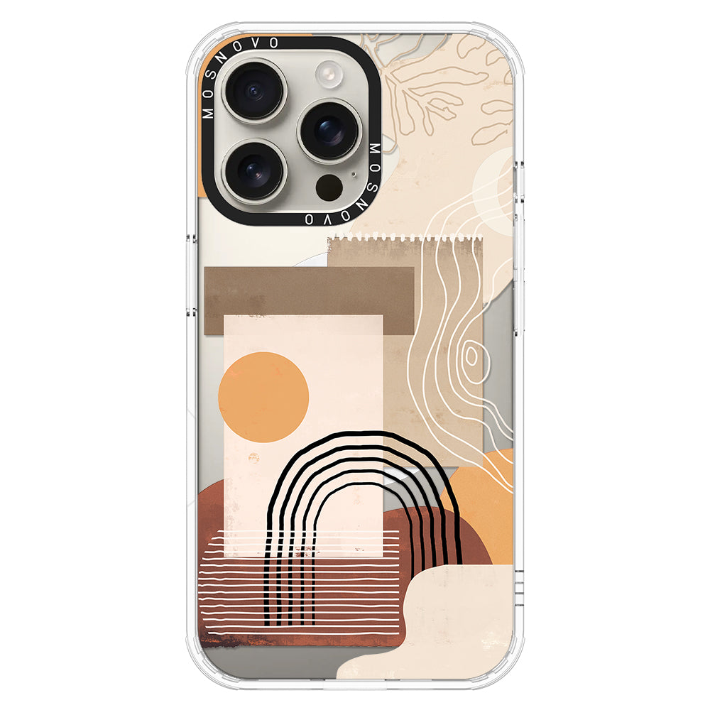 Minimalist Abstract Art Phone Case - iPhone 16 Pro Max Case - MOSNOVO