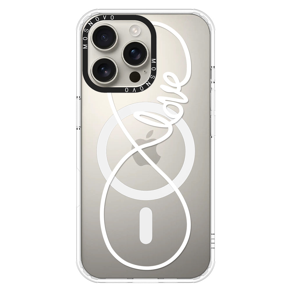 Infinity Love Phone Case - iPhone 16 Pro Max Case - MOSNOVO