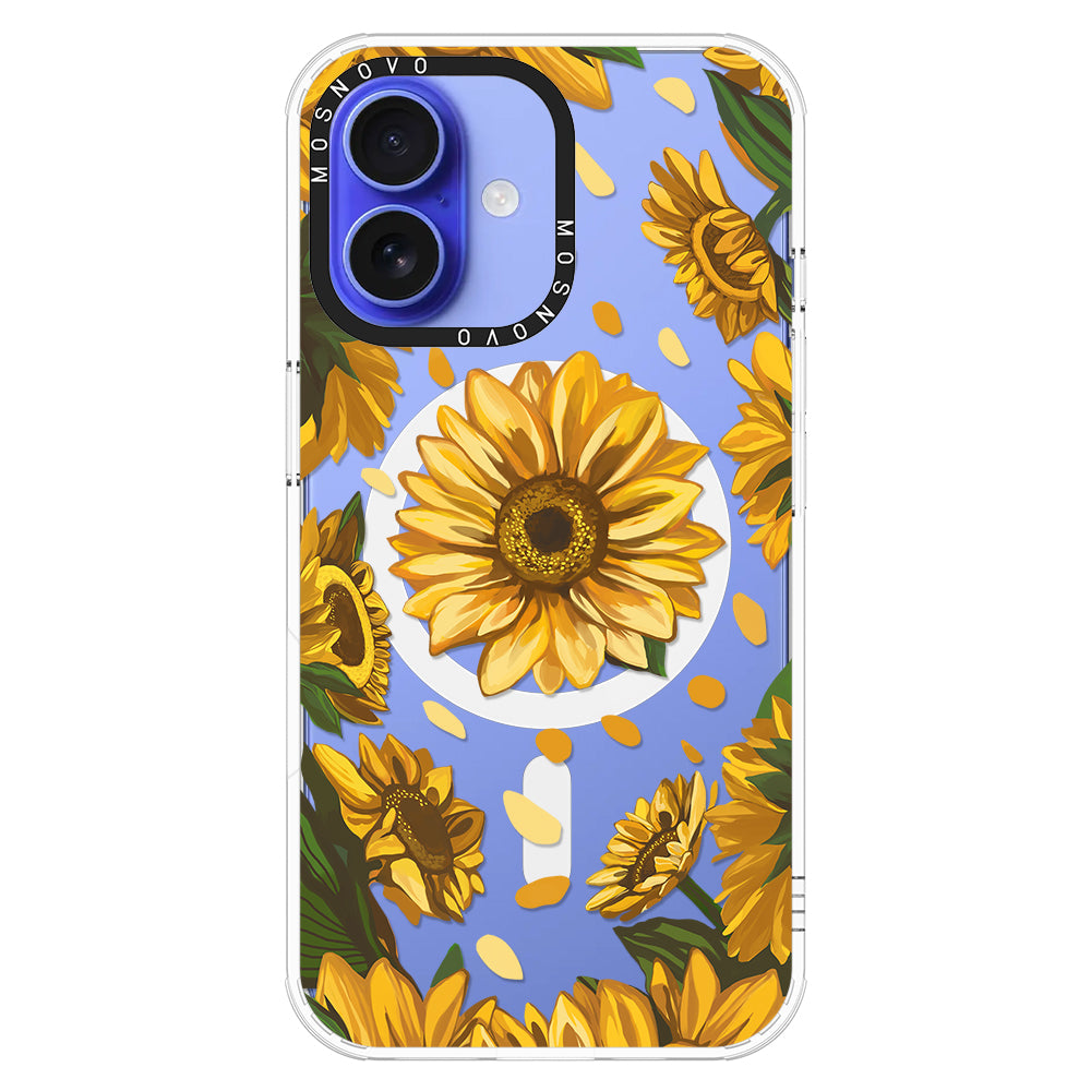 Sunflower Garden Phone Case - iPhone 16 Plus Case - MOSNOVO