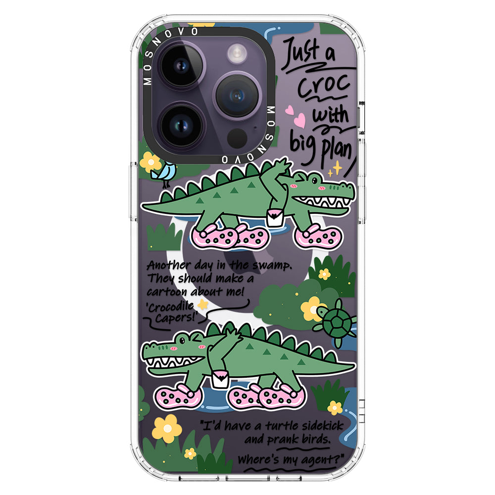 Croc with Big Plan Phone Case - iPhone 14 Pro Case