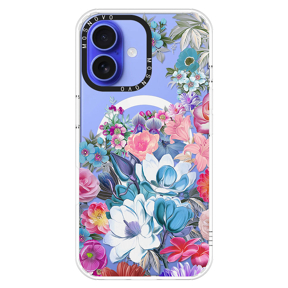 Magnolia Flower Phone Case - iPhone 16 Case - MOSNOVO