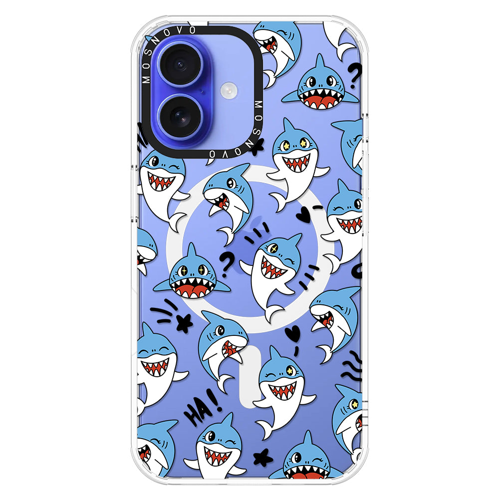 Cute Sharks Phone Case - iPhone 16 Case