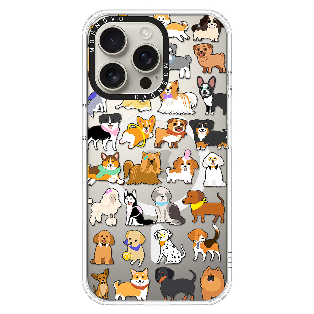 Cute Puppy Phone Case - iPhone 16 Pro Max Case - MOSNOVO