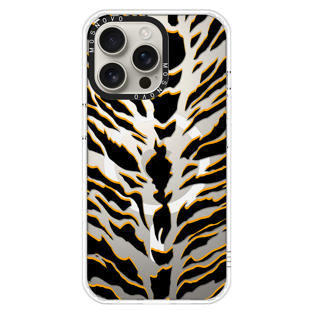 Tiger Print Phone Case - iPhone 16 Pro Max Case - MOSNOVO