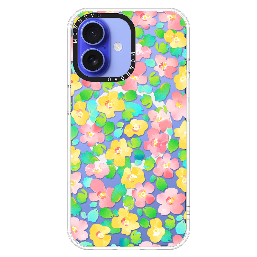 Floral Print Phone Case - iPhone 16 Case - MOSNOVO