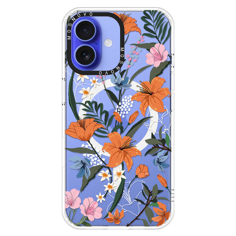 Lily Garden Phone Case - iPhone 16 Plus Case - MOSNOVO