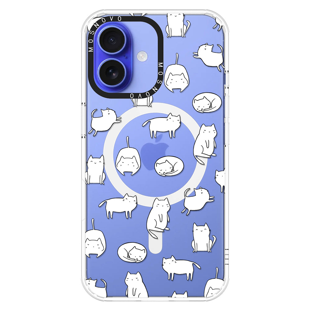 Cute Cats Phone Case - iPhone 16 Case - MOSNOVO