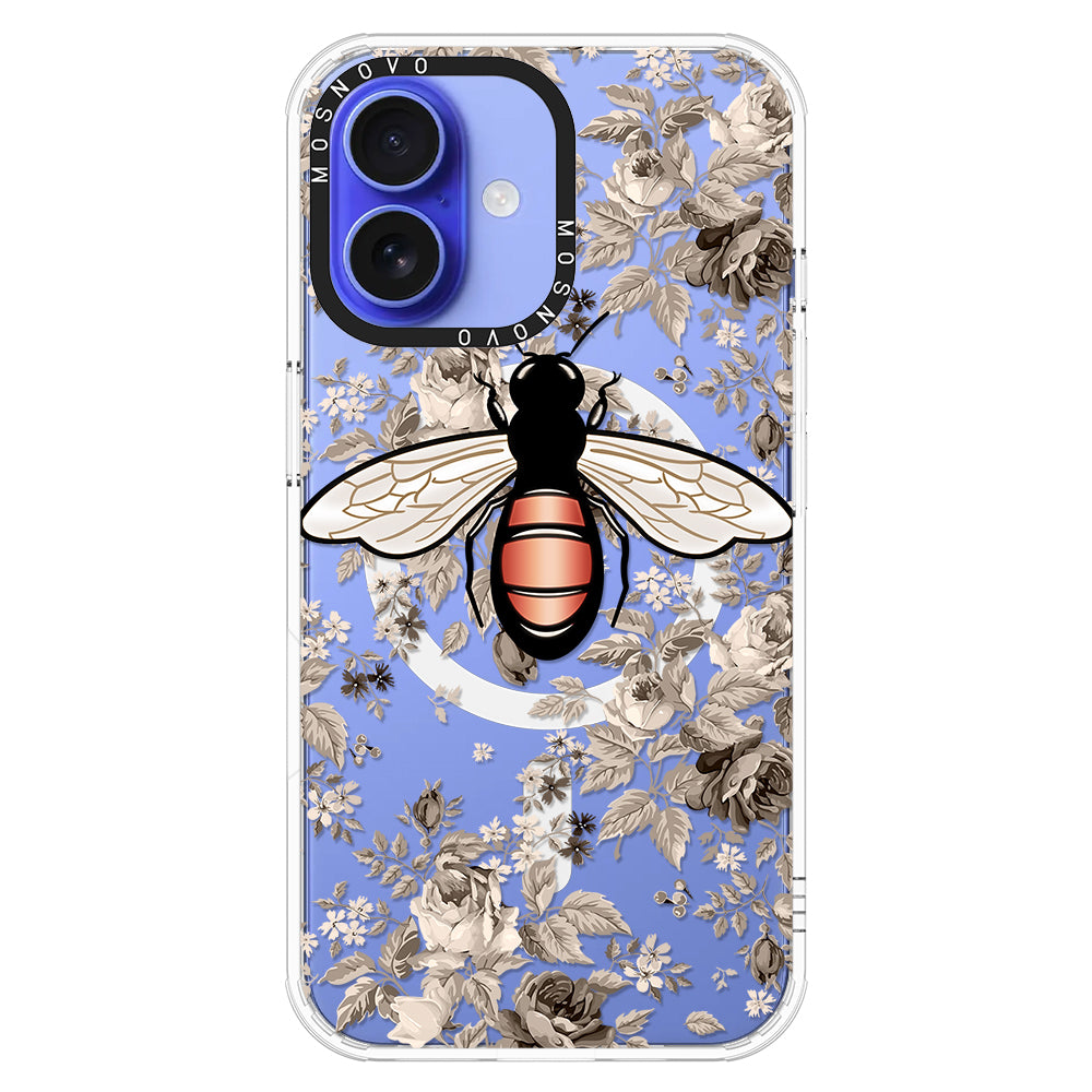 Vintage Bee Phone Case - iPhone 16 Plus Case - MOSNOVO