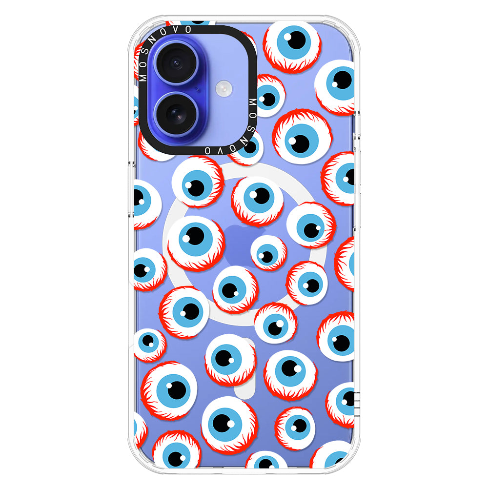 Scary Eyeball Phone Case - iPhone 16 Case - MOSNOVO