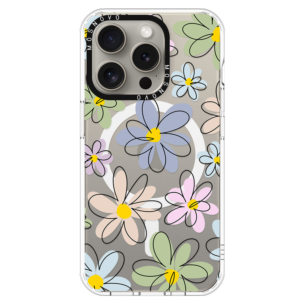 Linear Blooms Phone Case - iPhone 15 Pro Case