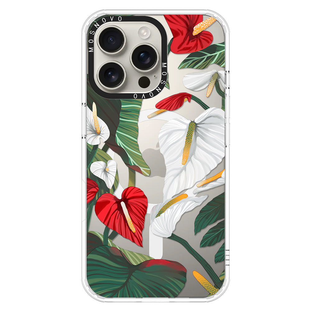 Anthurium Phone Case - iPhone 16 Pro Max Case - MOSNOVO