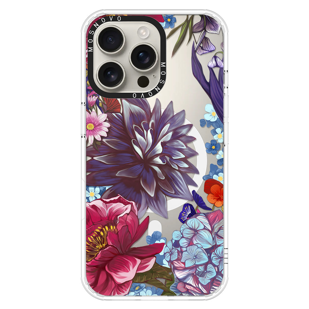 Blue Lilacs Phone Case - iPhone 16 Pro Max Case - MOSNOVO