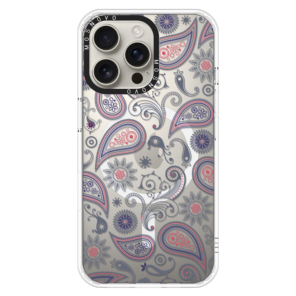 Paisley Phone Case - iPhone 16 Pro Max Case - MOSNOVO