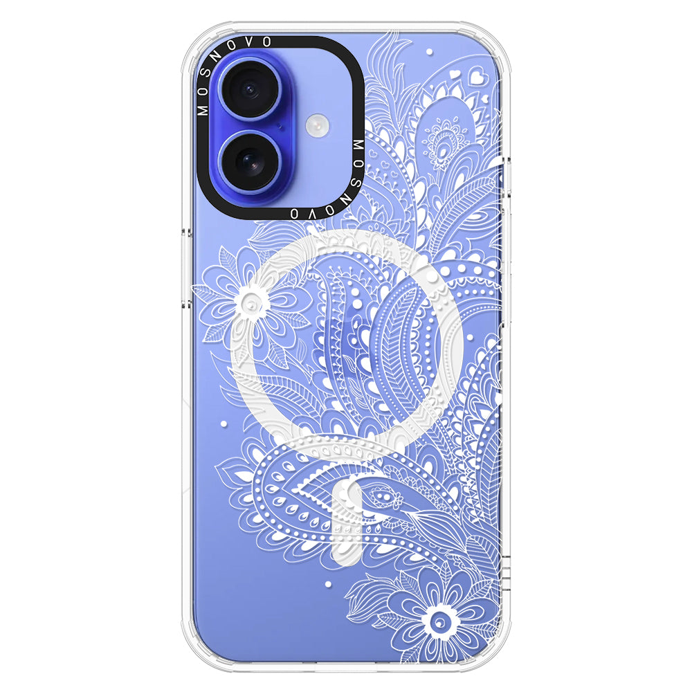 Aesthetic Flower Henna Phone Case - iPhone 16 Case - MOSNOVO