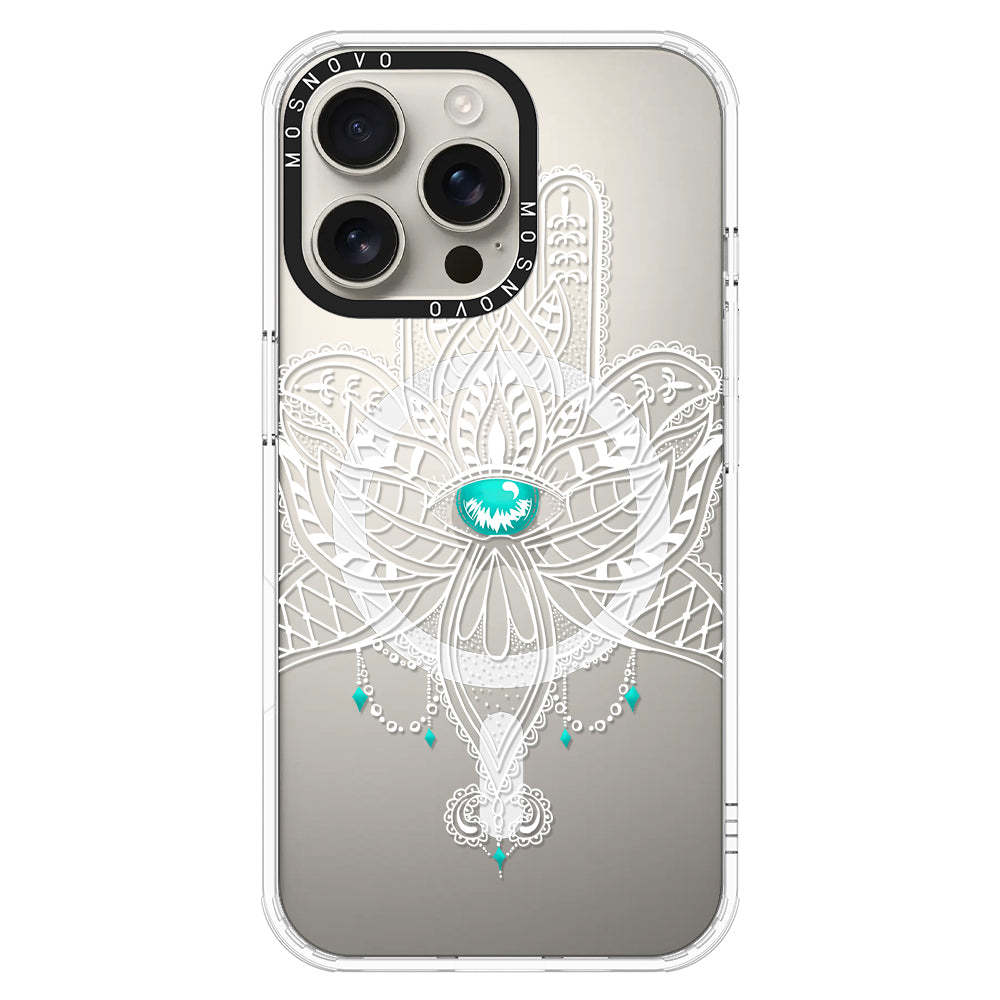 Hamsa Hand Phone Case - iPhone 16 Pro Max Case - MOSNOVO