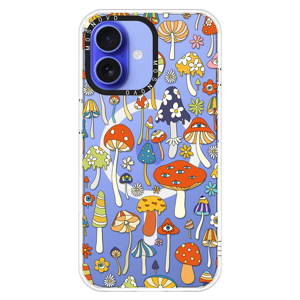 Mushroom Art Phone Case - iPhone 16 Case - MOSNOVO