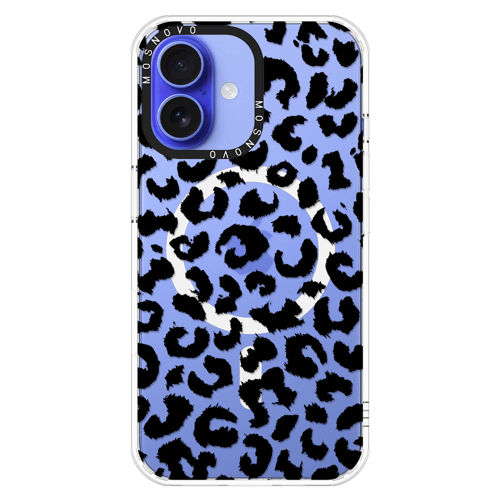 Black Leopard Phone Case - iPhone 16 Case - MOSNOVO