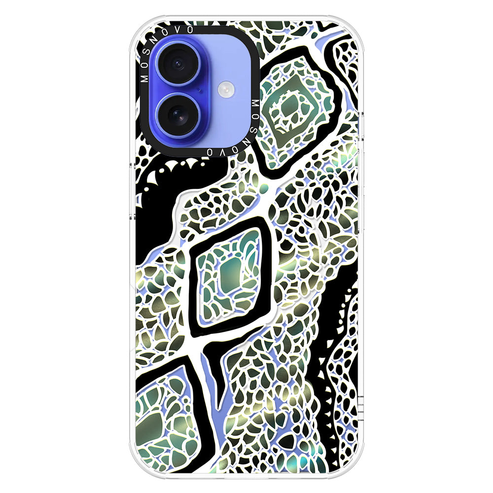 Jade Snake Phone Case - iPhone 16 Plus Case - MOSNOVO