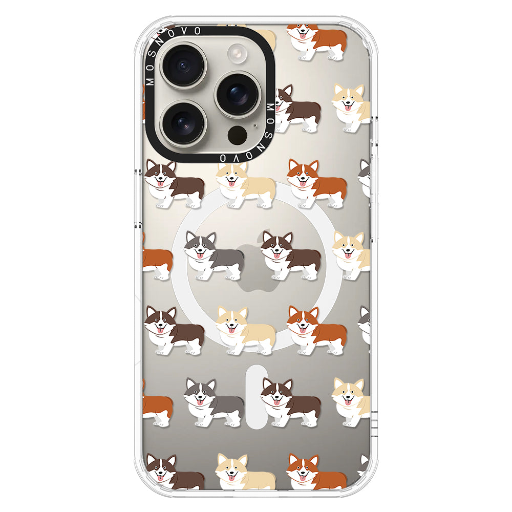 Cute Corgi Phone Case - iPhone 16 Pro Max Case - MOSNOVO