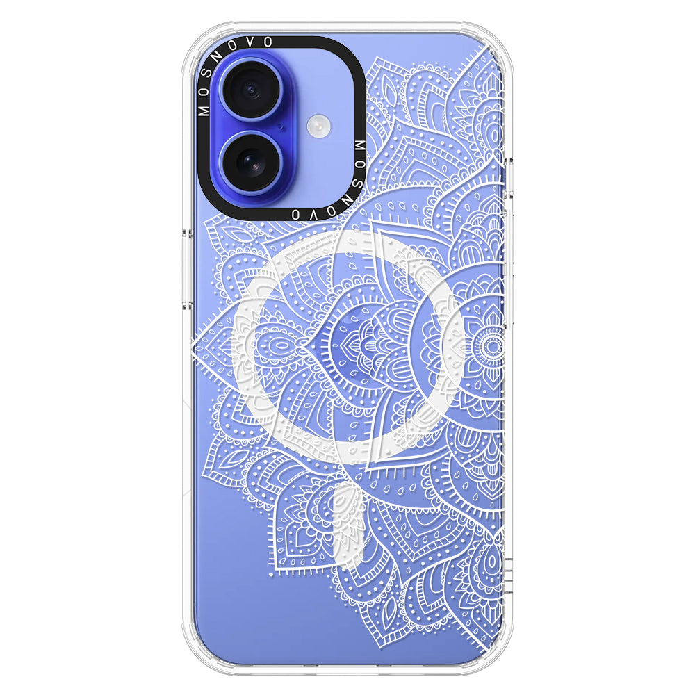 Half Mandala Phone Case - iPhone 16 Case - MOSNOVO