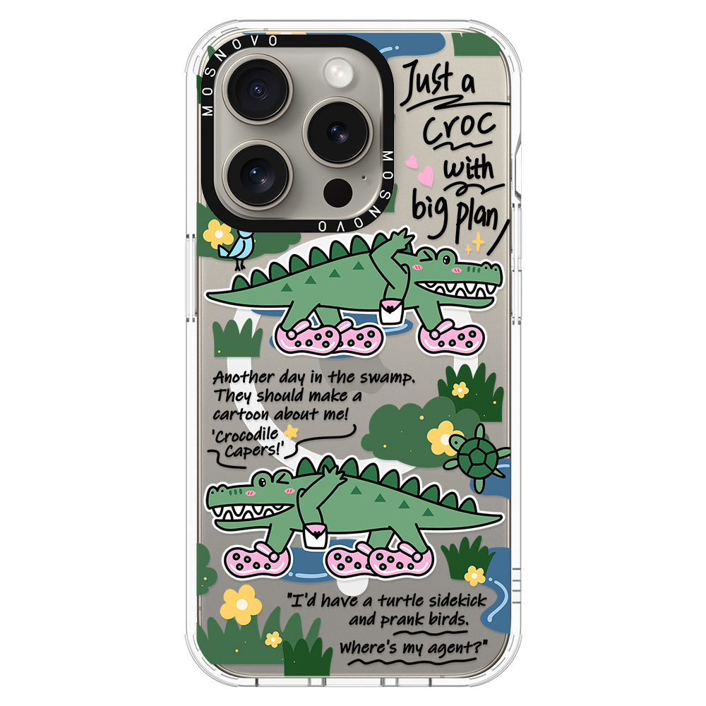 Croc with Big Plan Phone Case - iPhone 15 Pro Case