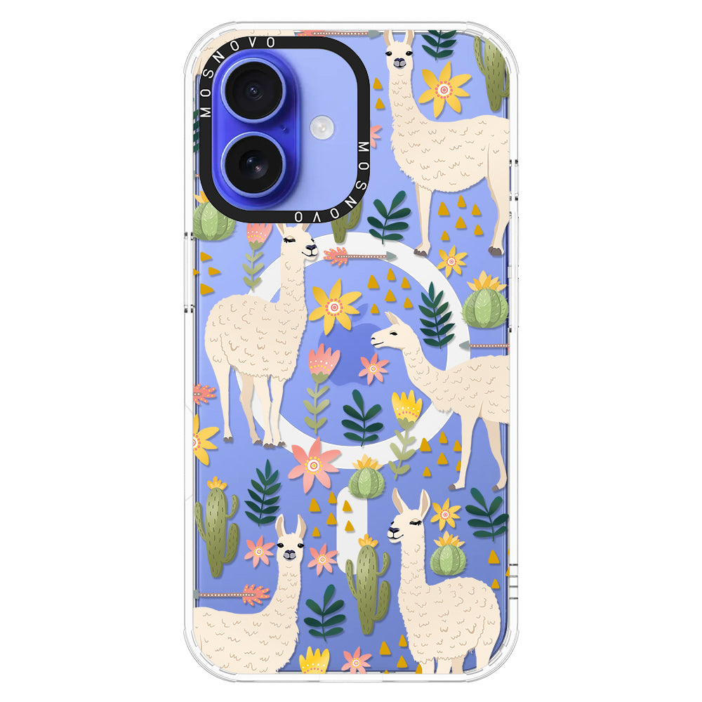 Desert Llama Phone Case - iPhone 16 Plus Case - MOSNOVO