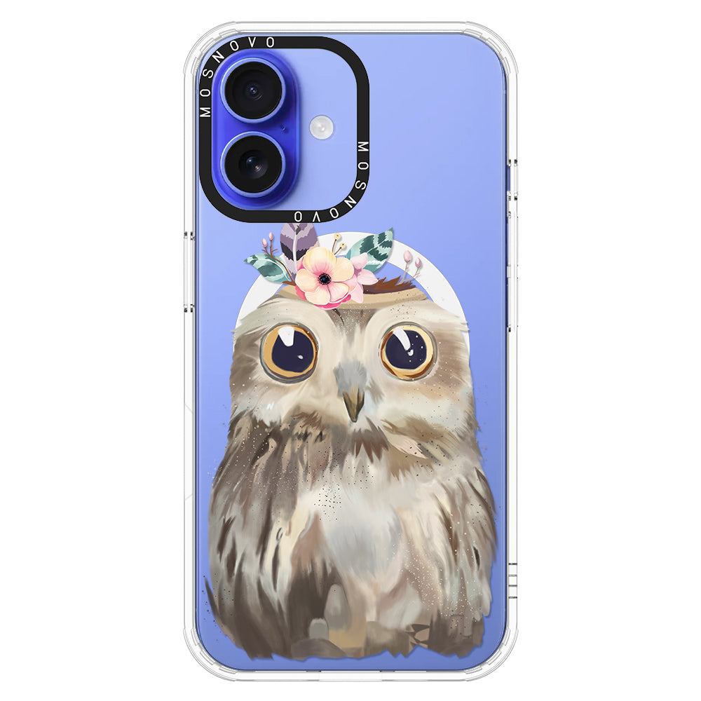 Cute Owl Phone Case - iPhone 16 Plus Case - MOSNOVO