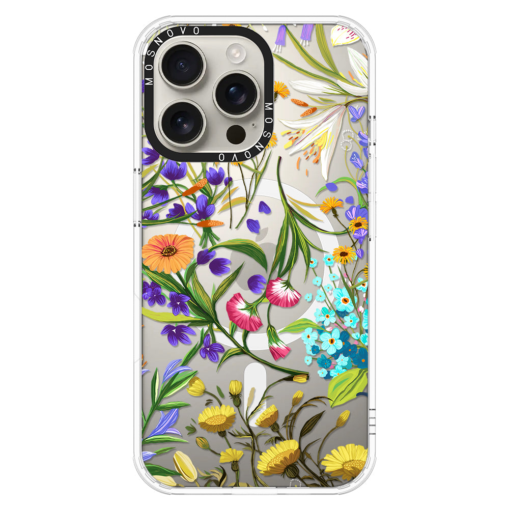 Summer Flower Holidays Phone Case - iPhone 16 Pro Max Case - MOSNOVO