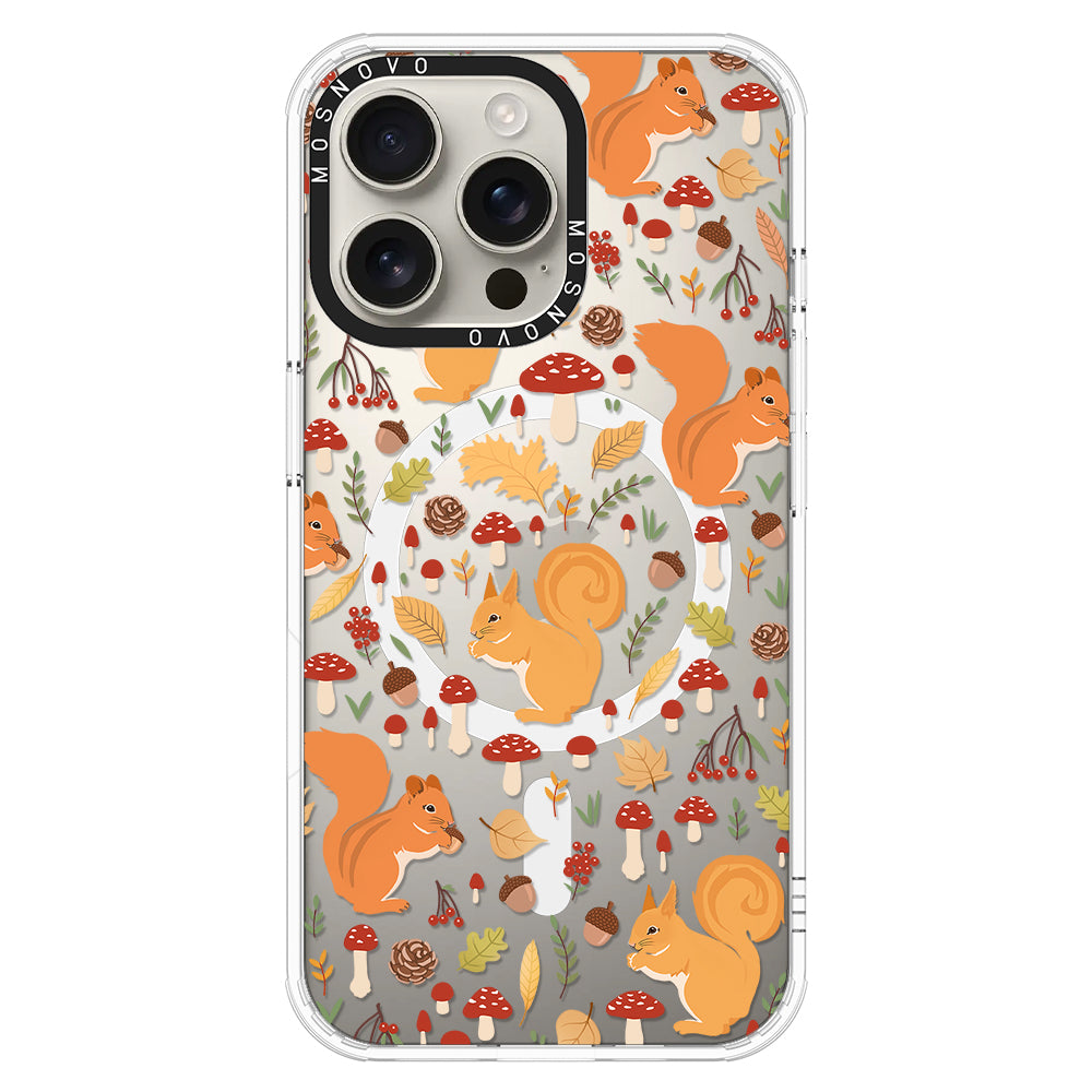 Autumn Squirrel Phone Case - iPhone 16 Pro Max Case - MOSNOVO