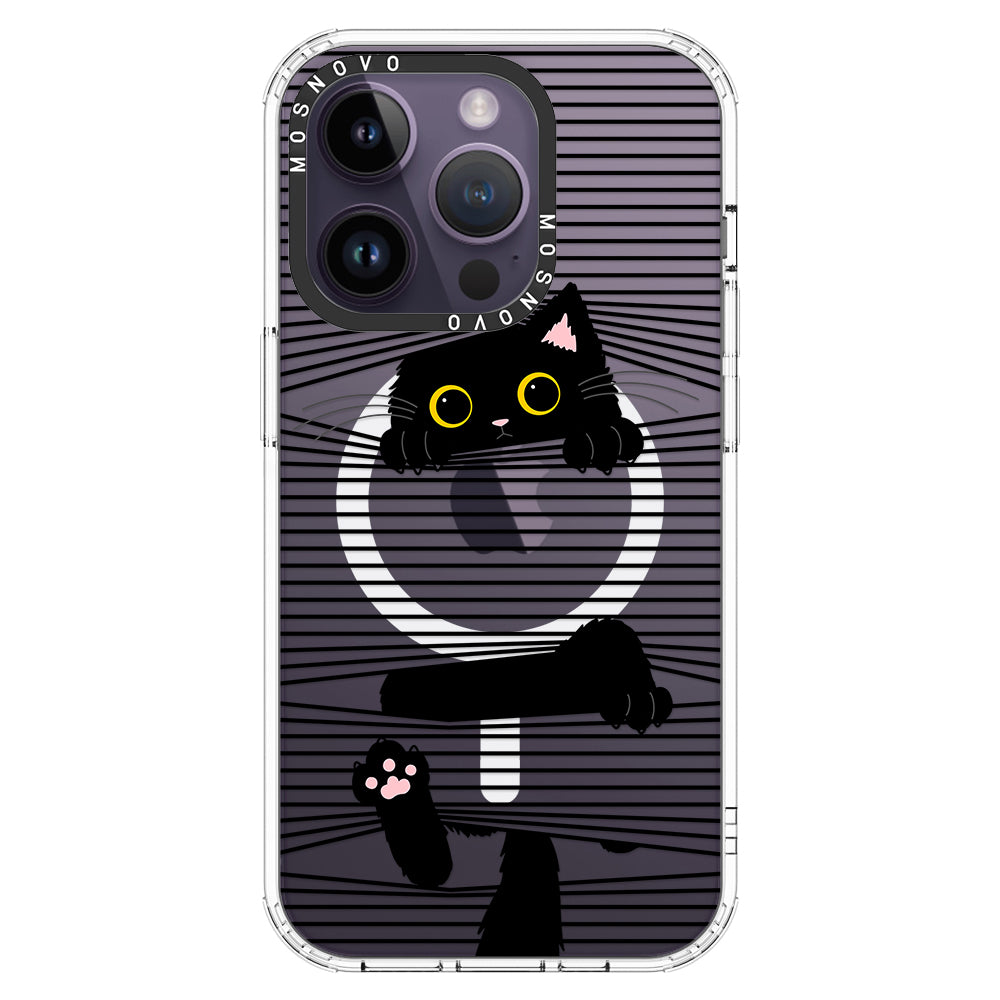 Hidden Black Cat Phone Case - iPhone 14 Pro Case