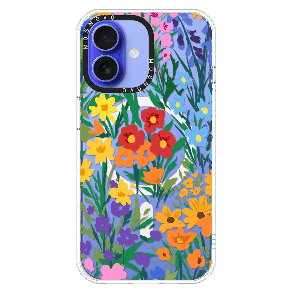 Spring Botanical Flower Floral Phone Case - iPhone 16 Case - MOSNOVO