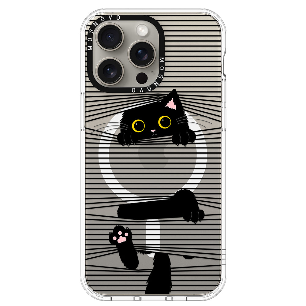 Hidden Black Cat Phone Case - iPhone 15 Pro Max Case