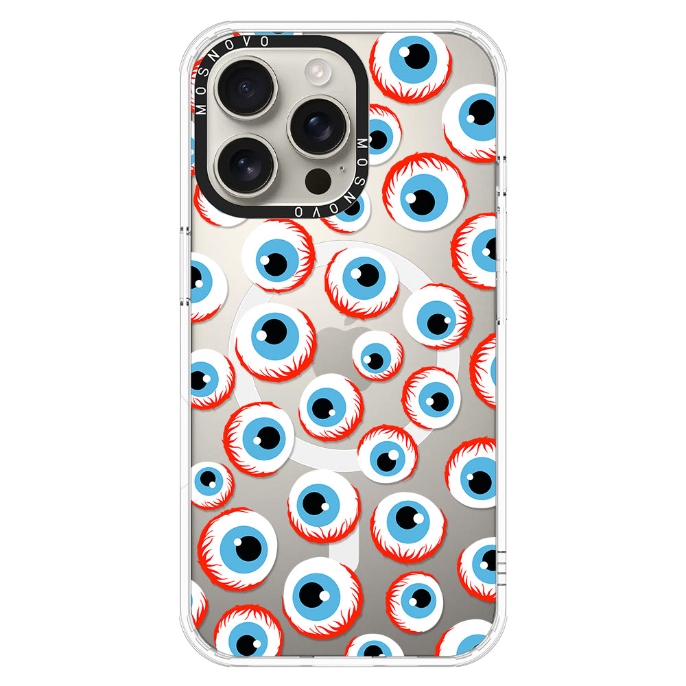 Scary Eyeball Phone Case - iPhone 16 Pro Max Case - MOSNOVO