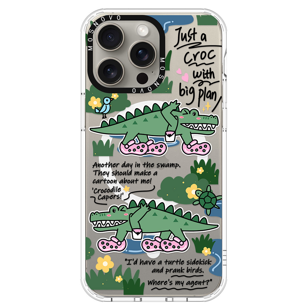 Croc with Big Plan Phone Case - iPhone 15 Pro Max Case