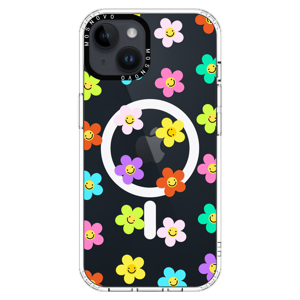 Smile Floral Phone Case - iPhone 14 Plus Case