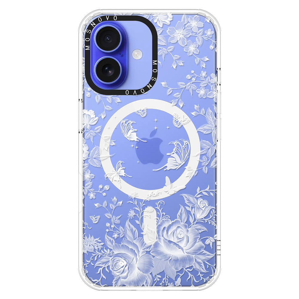 Fairy White Garden Phone Case - iPhone 16 Plus Case - MOSNOVO