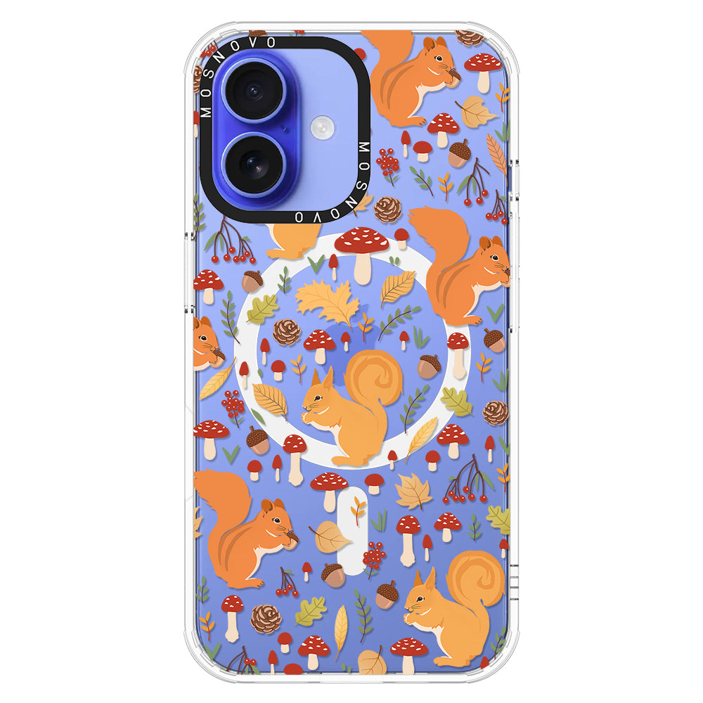 Autumn Squirrel Phone Case - iPhone 16 Case - MOSNOVO