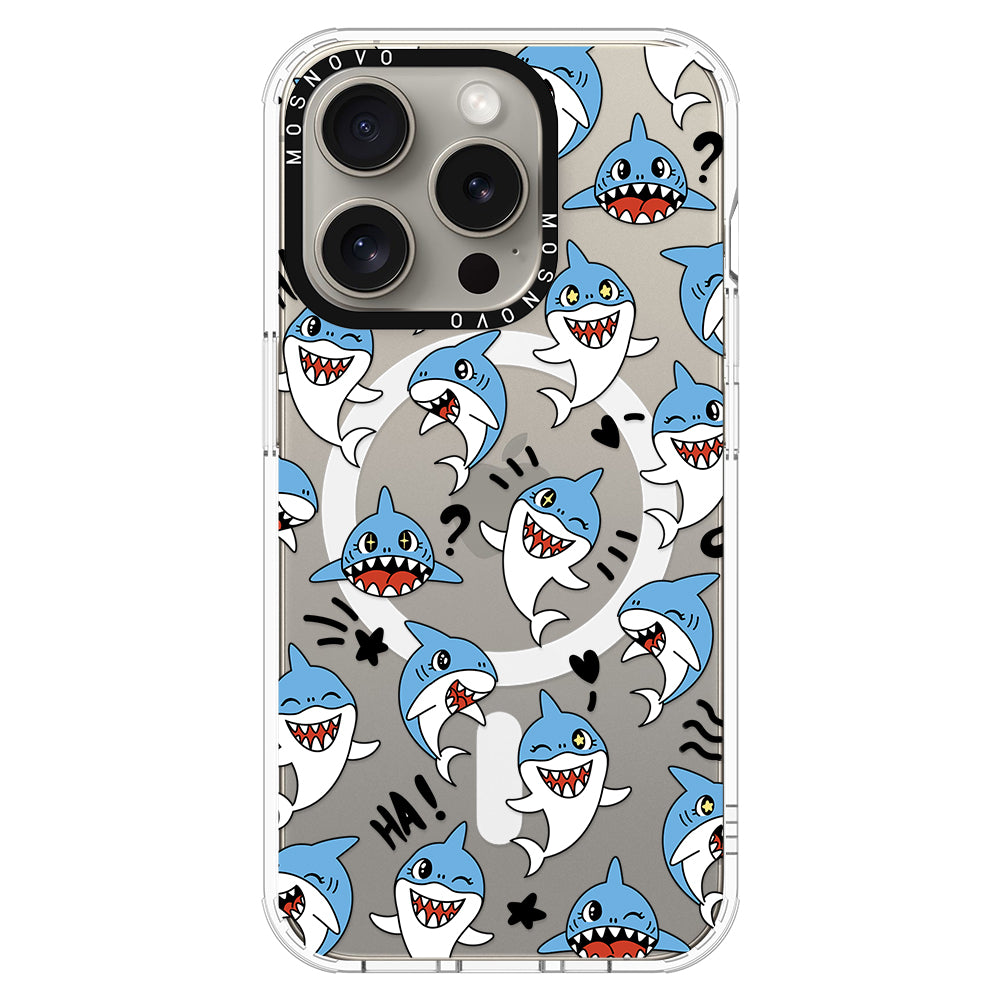 Cute Sharks Phone Case - iPhone 15 Pro Case