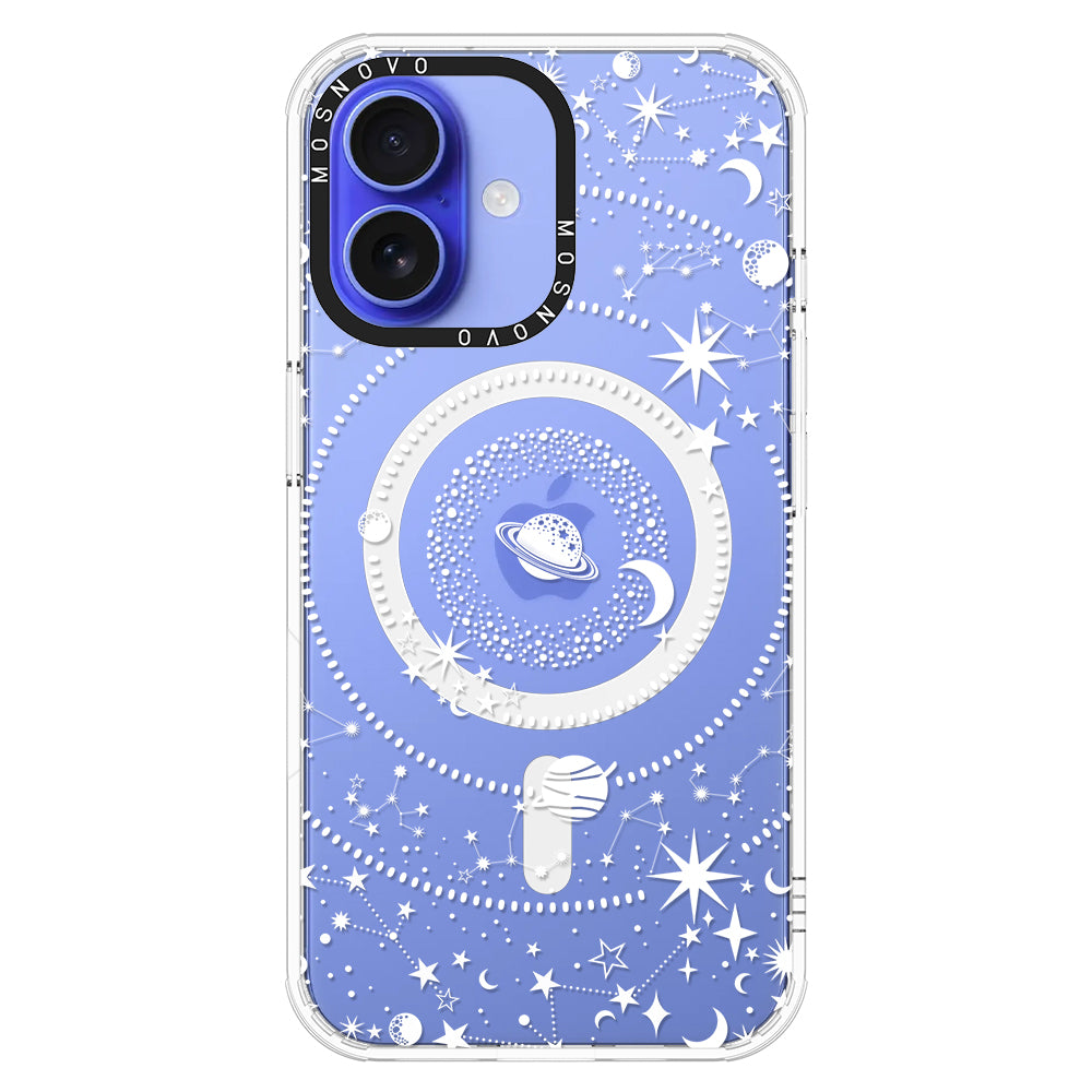 White Galaxy Phone Case - iPhone 16 Case - MOSNOVO