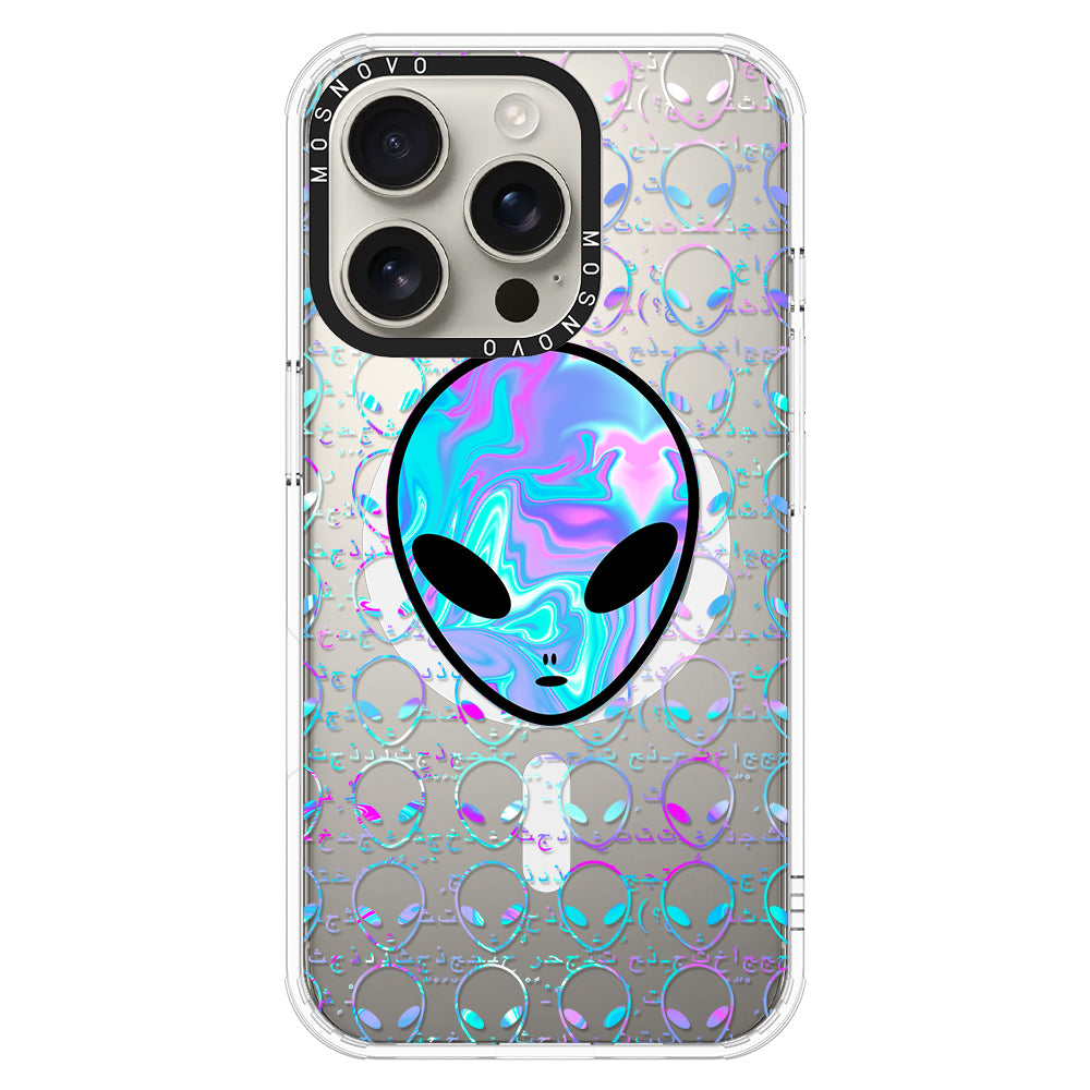 Space Alien Phone Case - iPhone 16 Pro Case - MOSNOVO