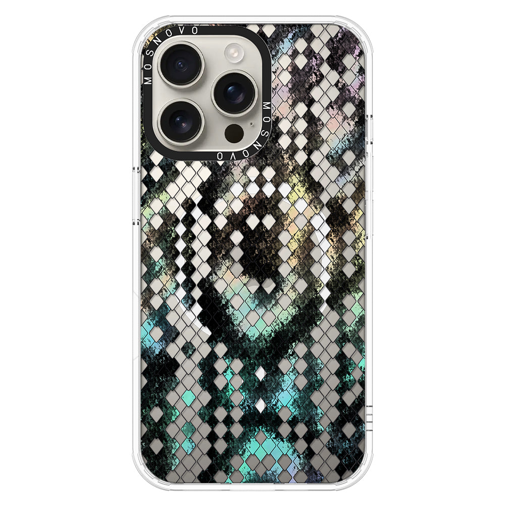 Rainbow Snake Print Phone Case - iPhone 16 Pro Max Case - MOSNOVO