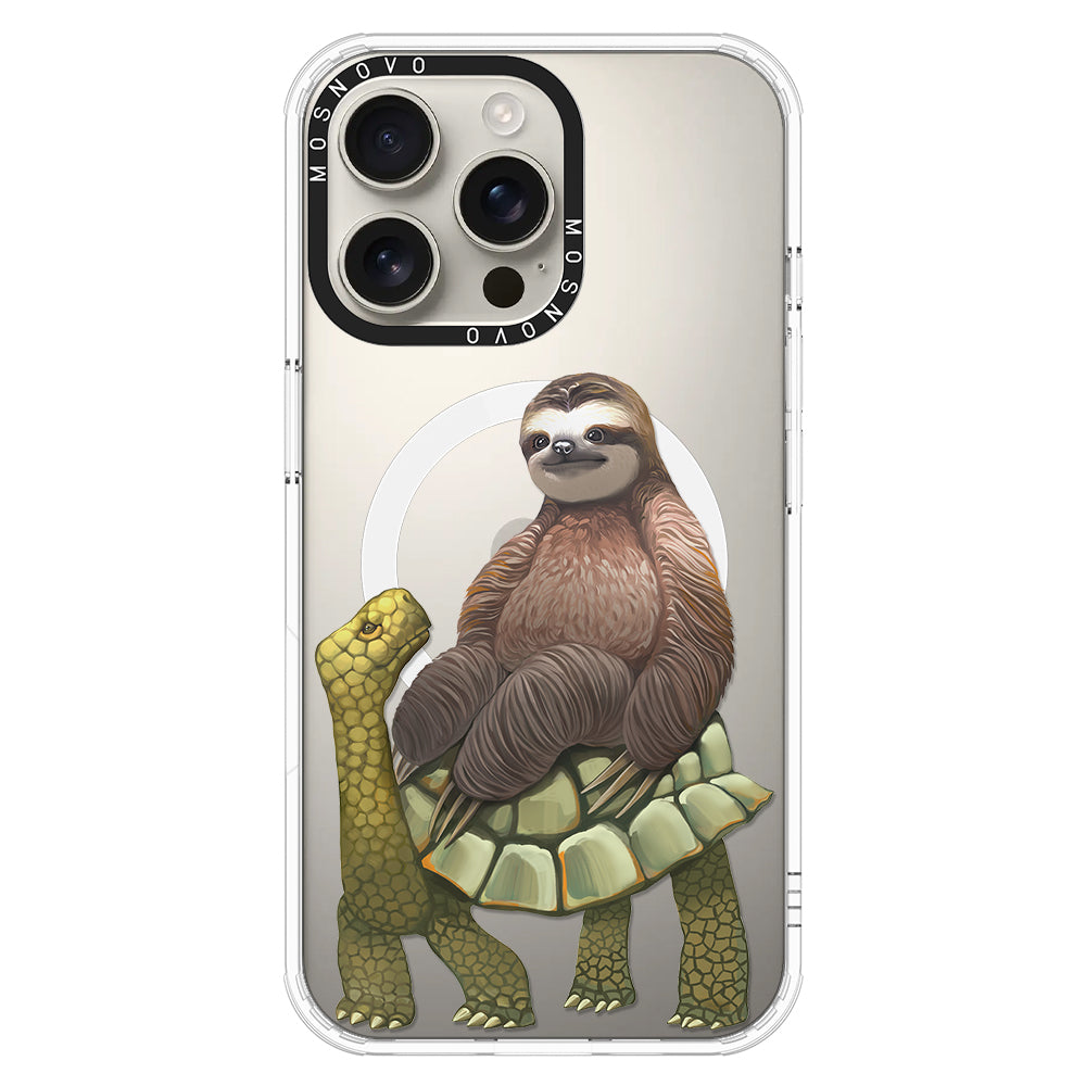 Sloth Turtle Phone Case - iPhone 16 Pro Max Case - MOSNOVO