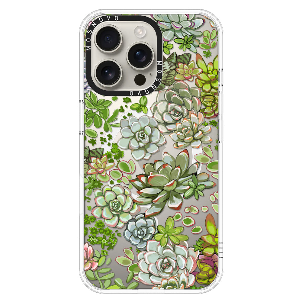 Succulent Phone Case - iPhone 16 Pro Max Case - MOSNOVO